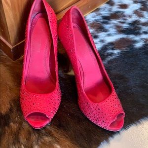 Red Sequin high heels